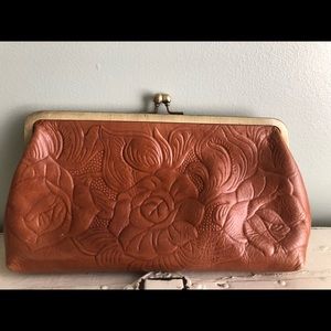 Patricia Nash leather clutch